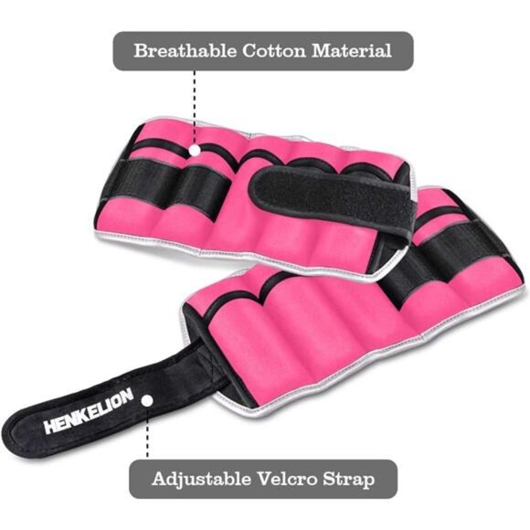 1 Pair 2 3 5 10 Lbs Adjustable Ankle Weights for Women Men Kids, Strength - Picture 4 of 8